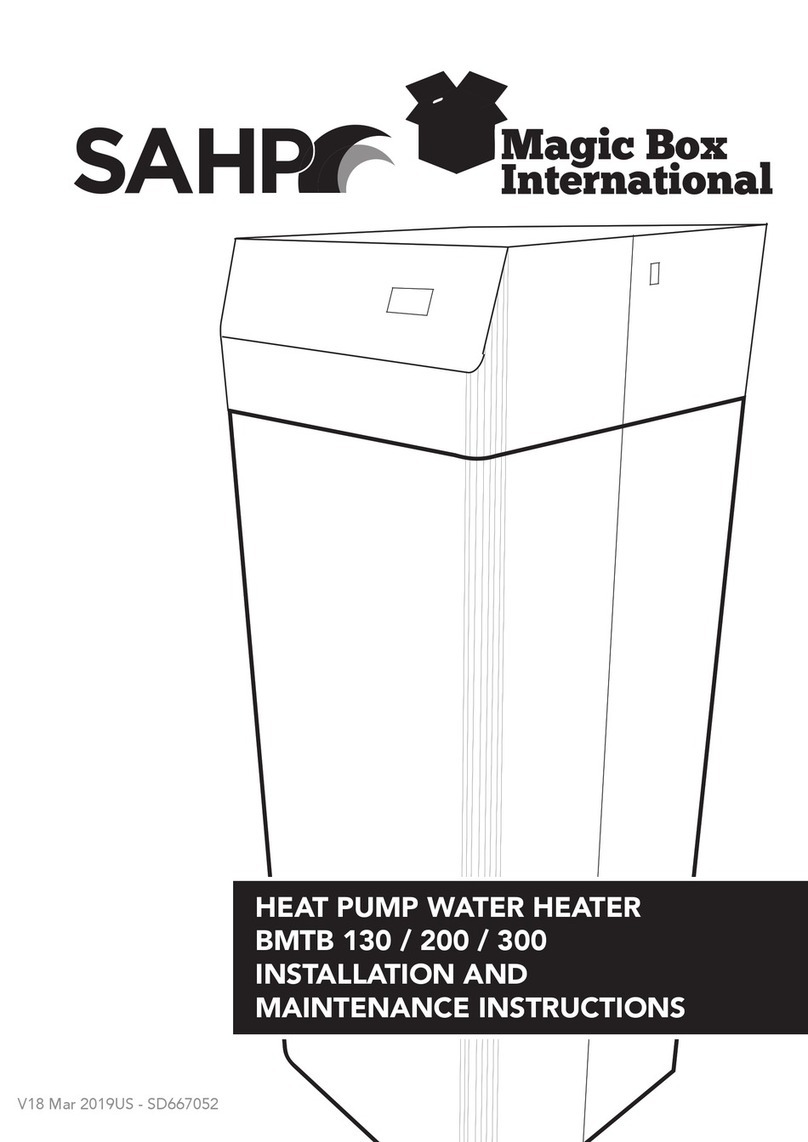 SAHP BMTB 130 Installation and maintenance instructions