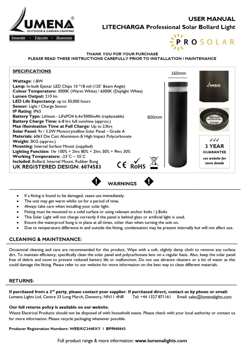 UMENA Pro Solar Litecharga user manual