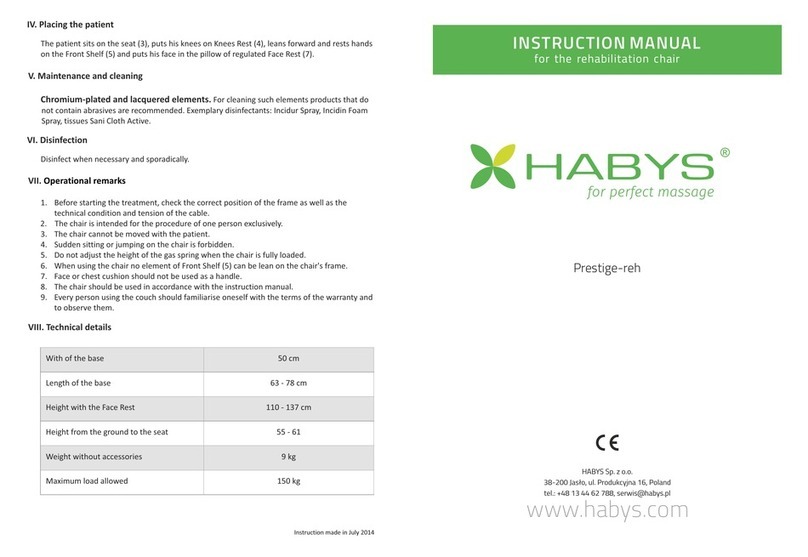 HABYS PRESTIGE-REH instruction manual