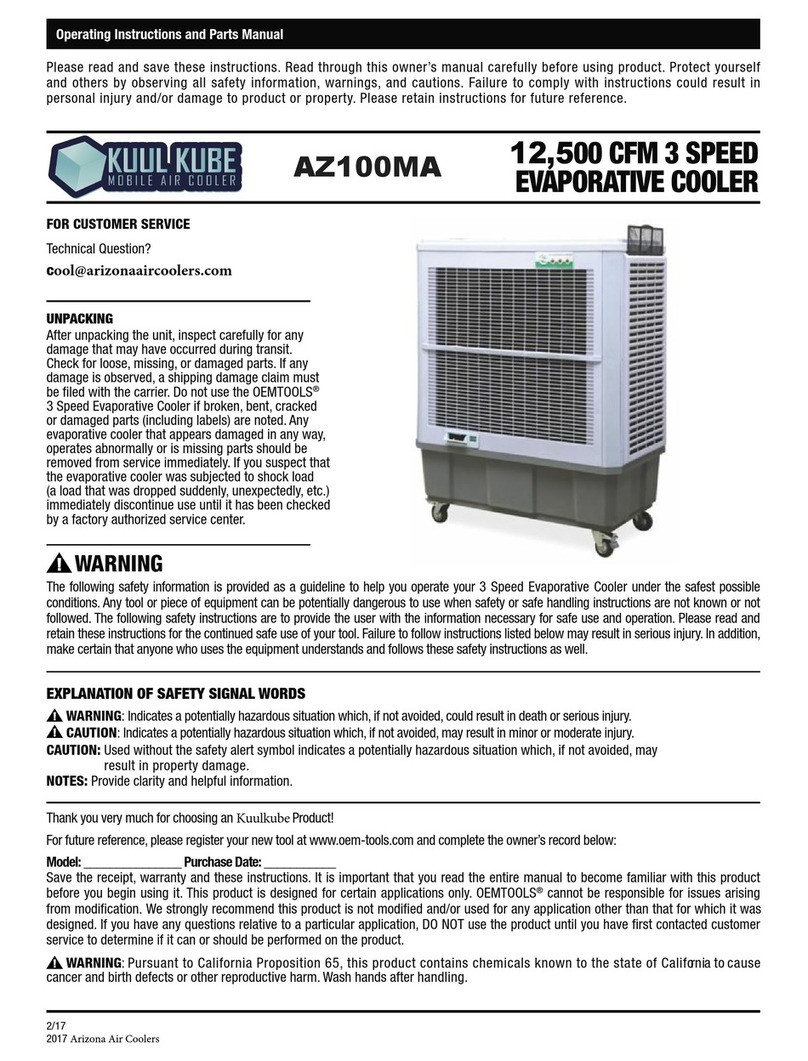 Kuul Kube AZ100MA operating instructions