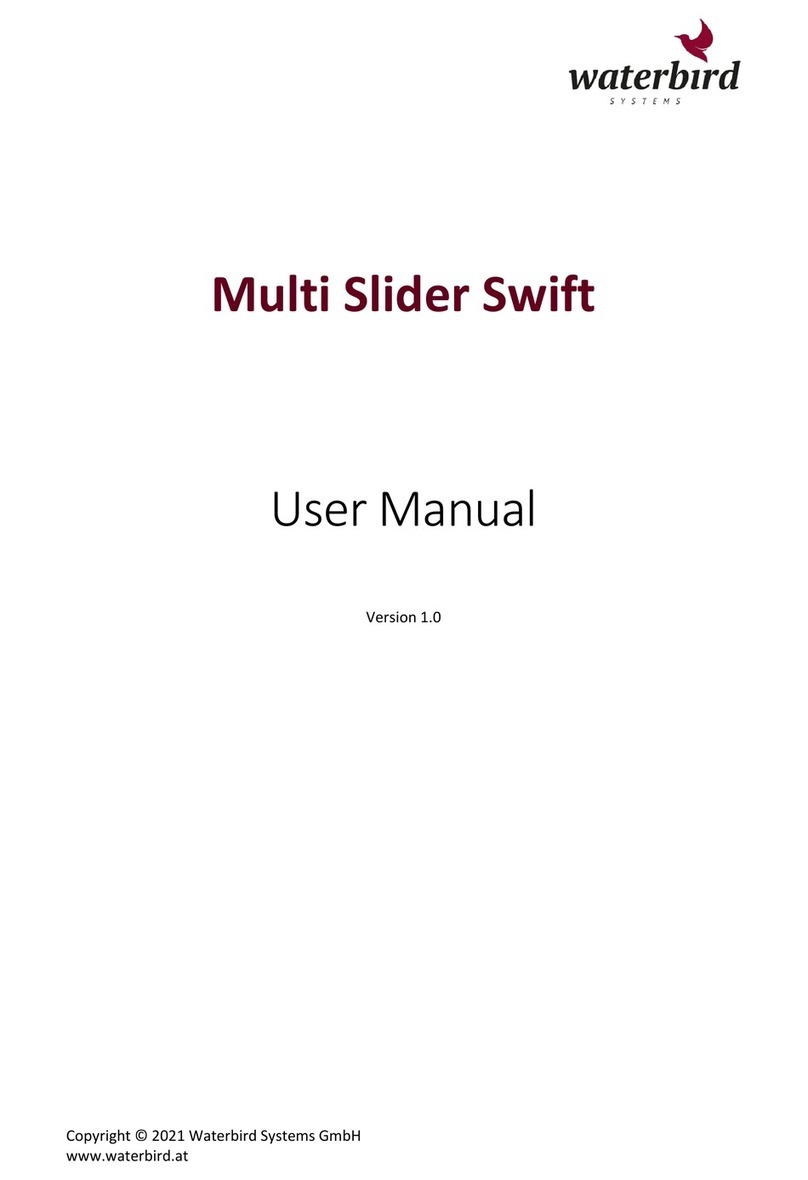 Waterbird Multi Slider Swift user manual