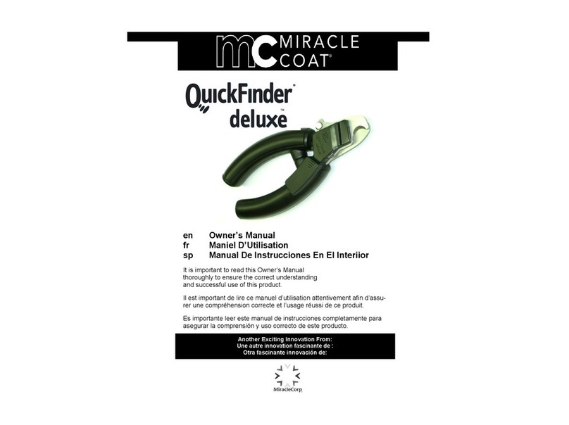 Miracle Coat QuickFinder deluxe owner's manual
