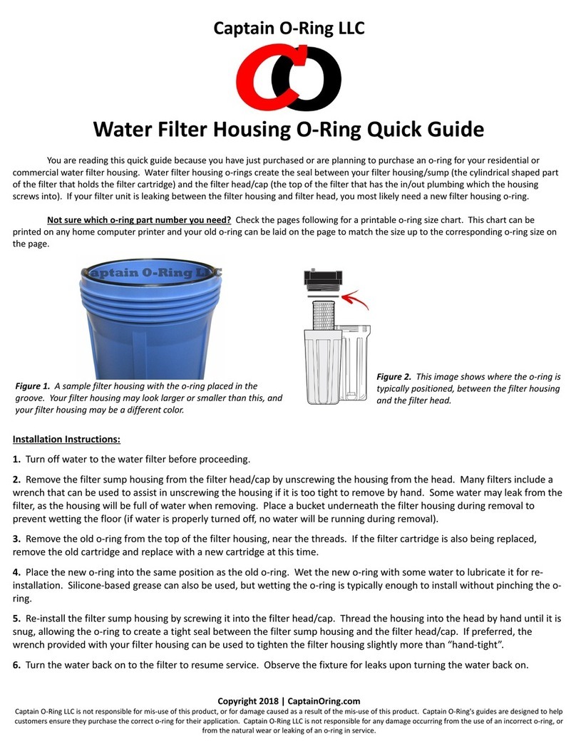 Captain O-Ring Culligan OR-233 quick guide Captain O-Ring Culligan OR-233 quick guide