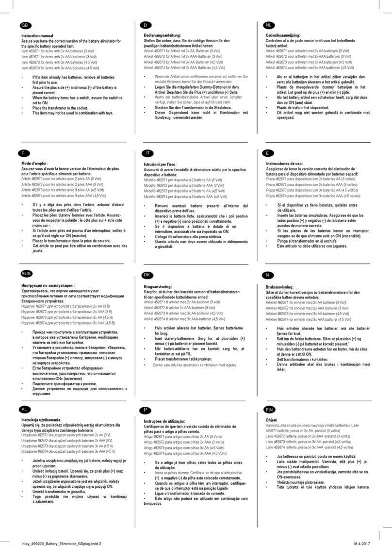 Lumineo 482671 instruction manual