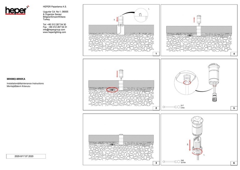 HEPER MINIMO Installation and operating instructions