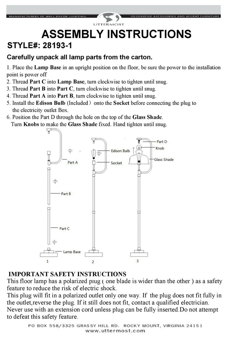 Uttermost 28193-1 Assembly instructions
