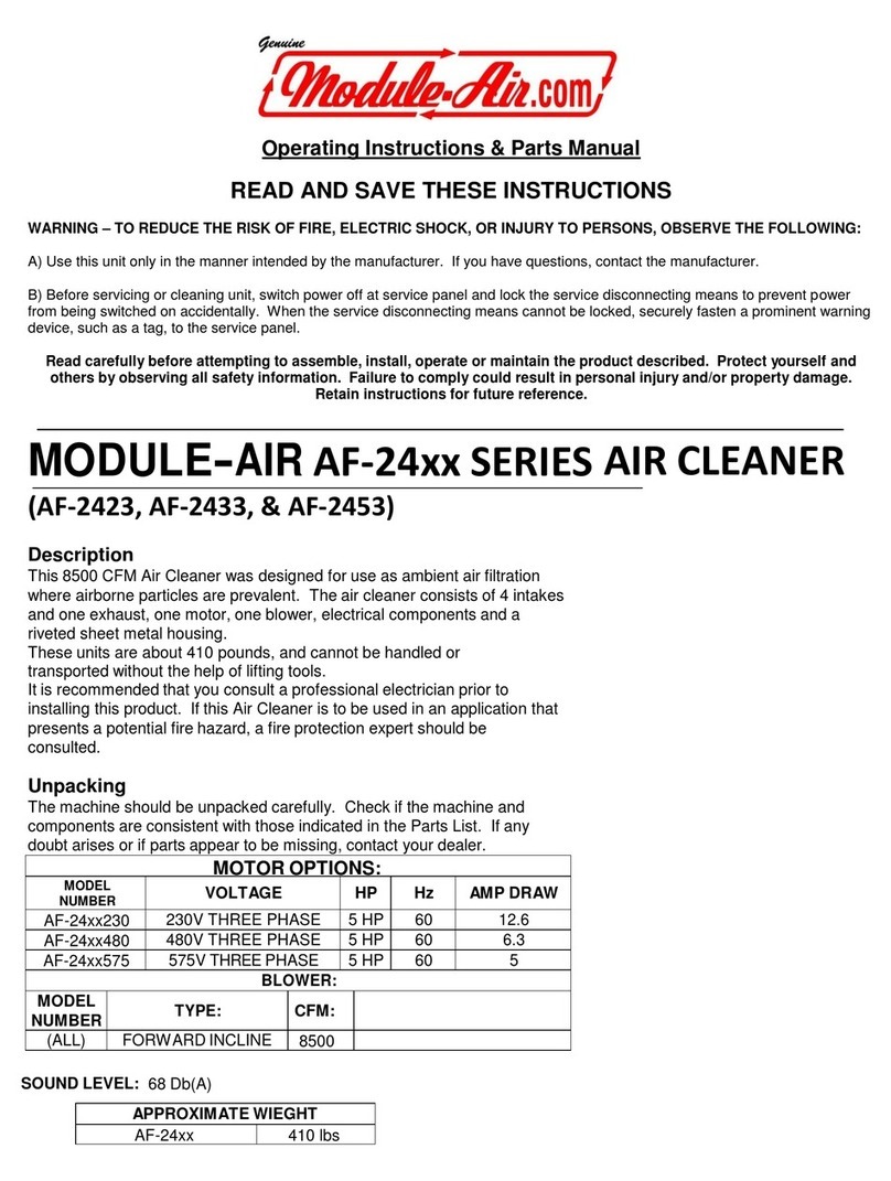 MODULE-AIR AF-24 Series Operating instructions & parts manual