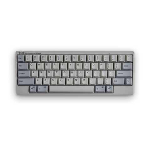 Happy Hacking Keyboard HHKB Professional Classic Dimensions
