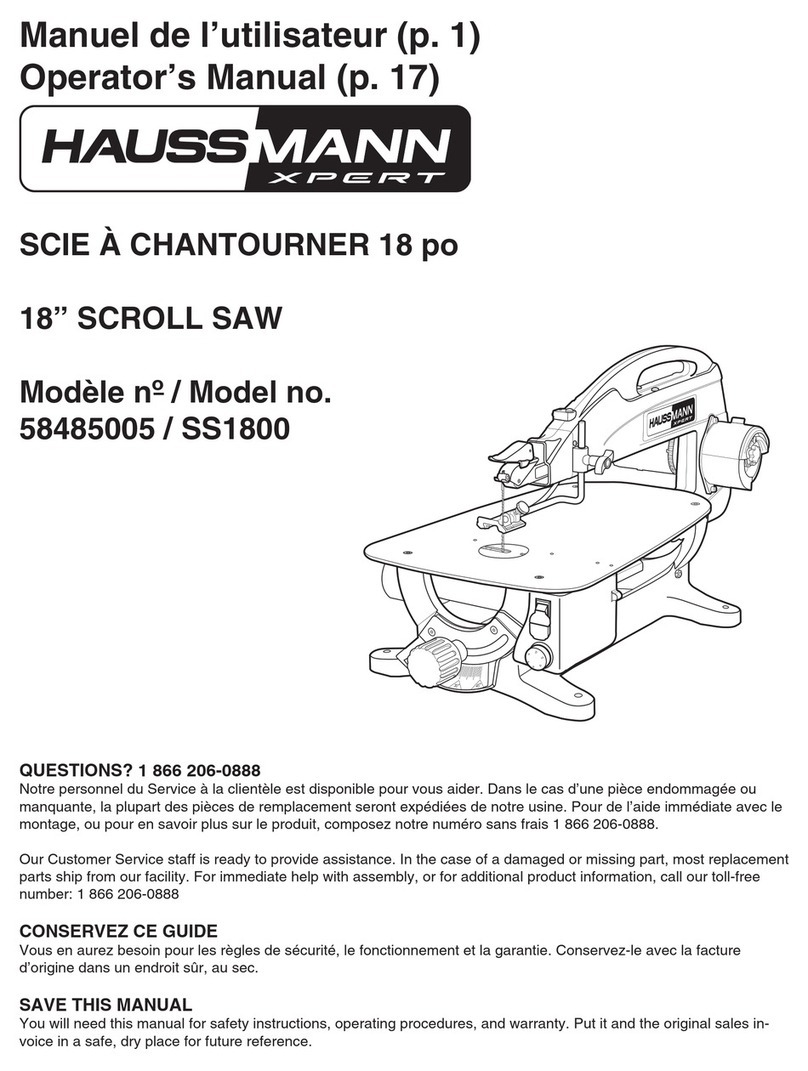 Haussmann Xpert SS1800 Operator's manual