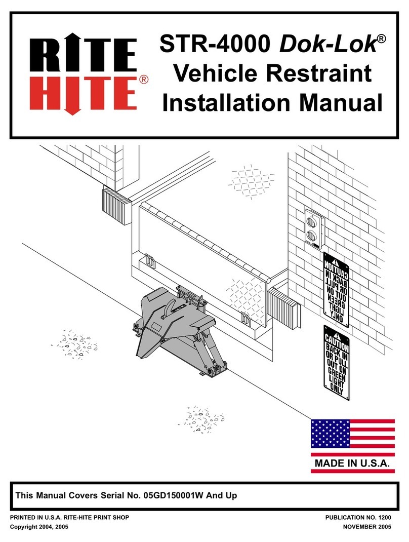 RITE-HITE Dok-Lok STR-4000 User manual