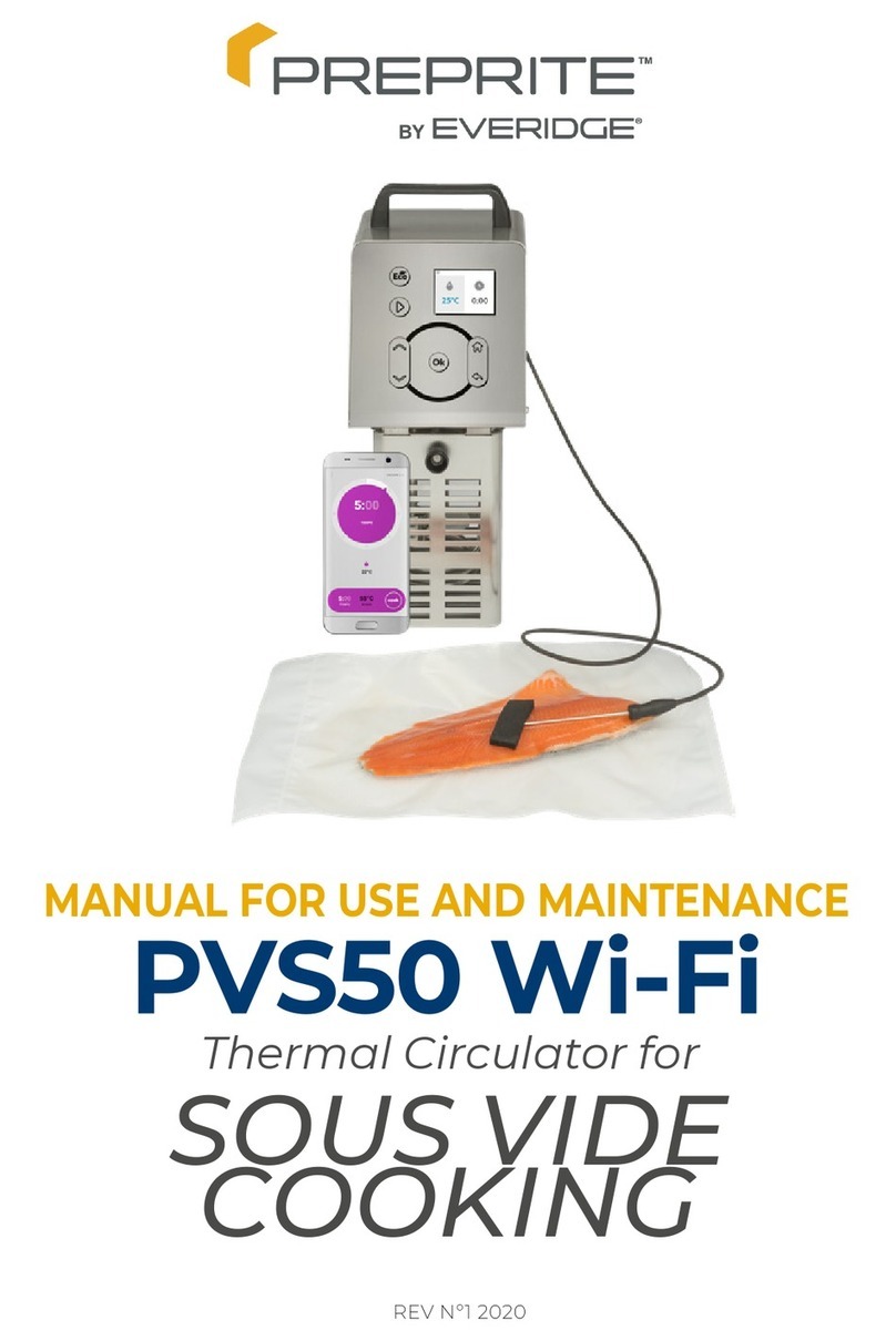 Everidge Preprite PVS50 Manual for use and maintenance