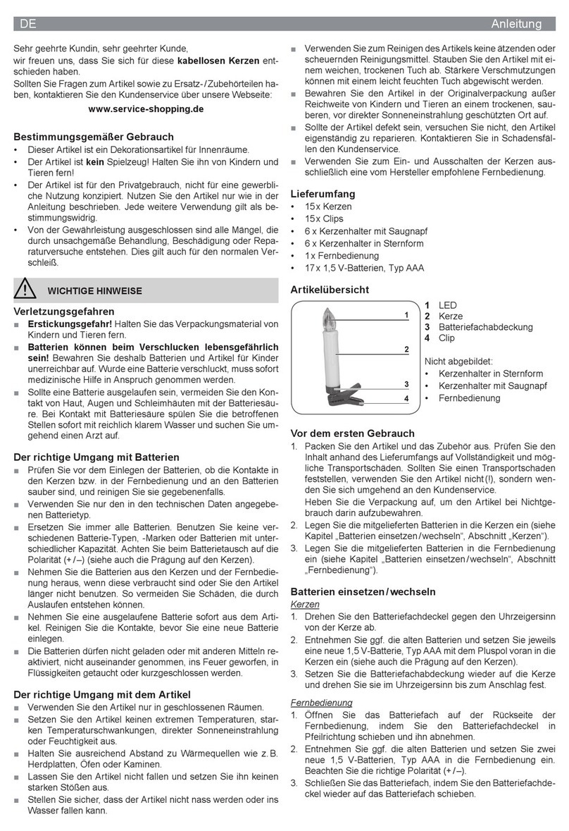Christmaxx F0359 instructions