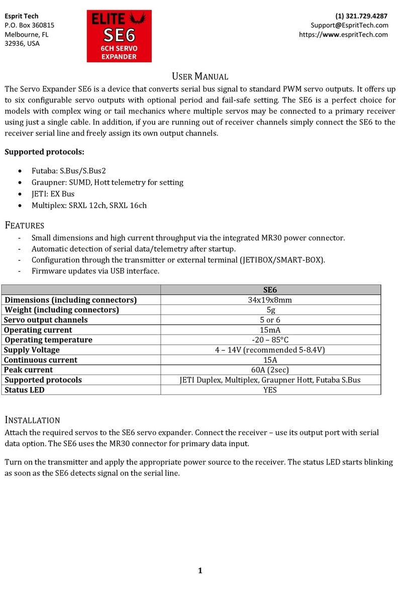 Esprit Tech SE6 user manual
