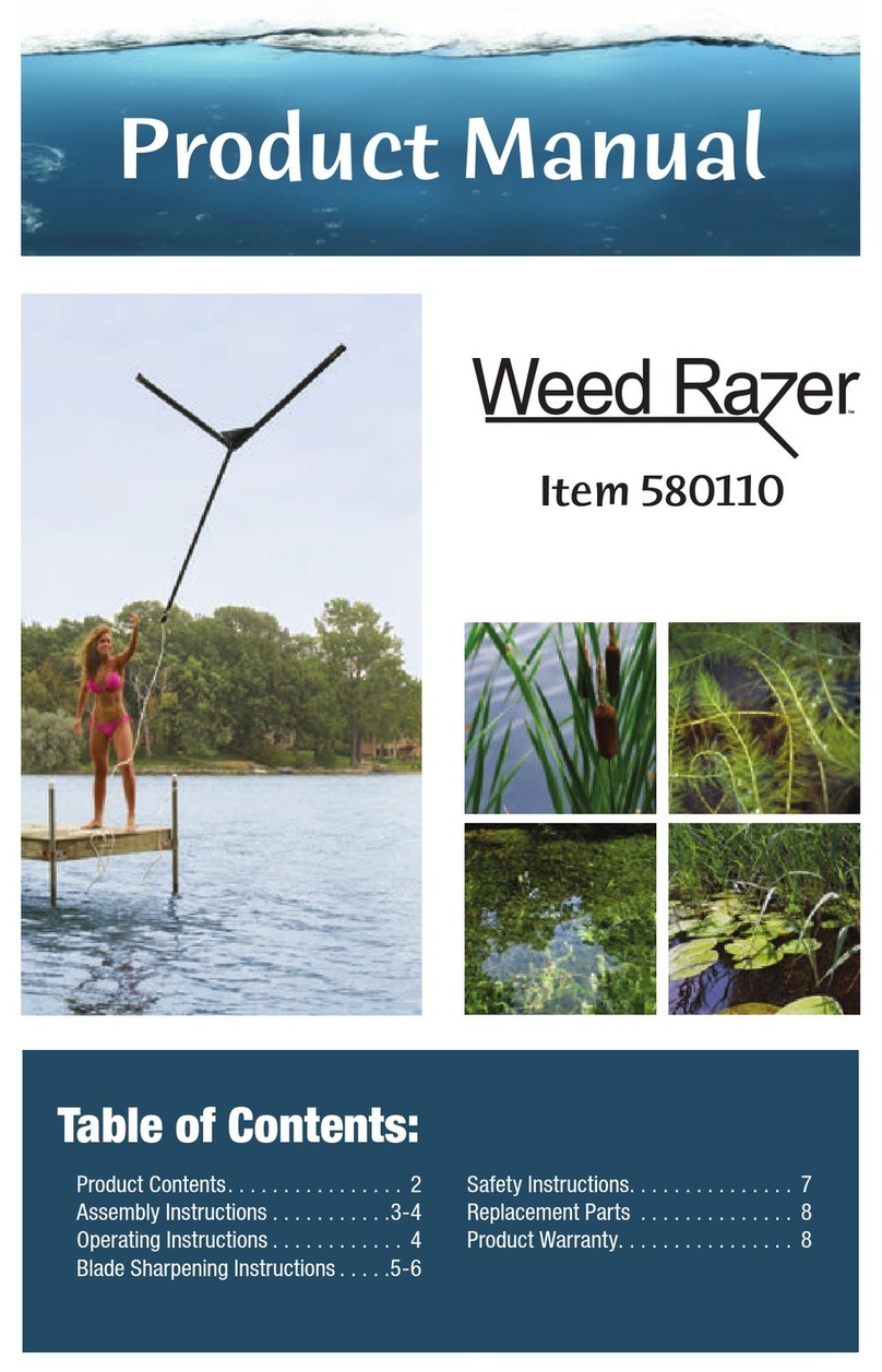 Weed Razers 580110 User manual