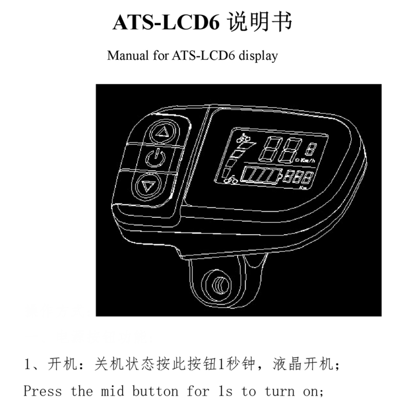I-Bike ATS-LCD6 manual
