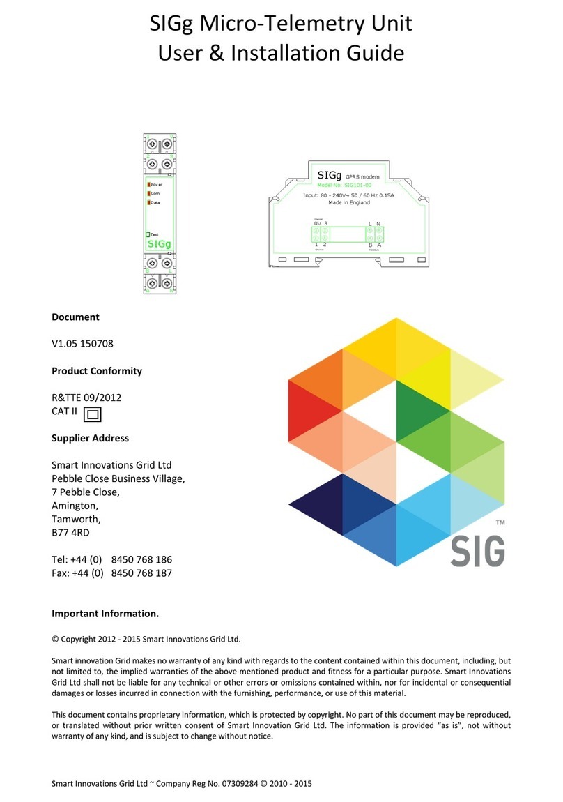 Smart Innovations Grid SIGg User's installation guide