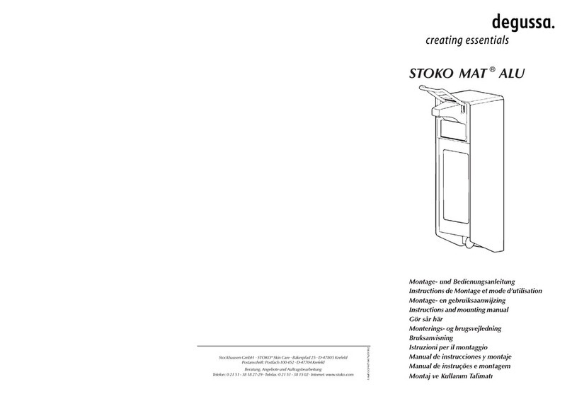 Degussa STOKO MAT ALU Instructions and Mounting Manual