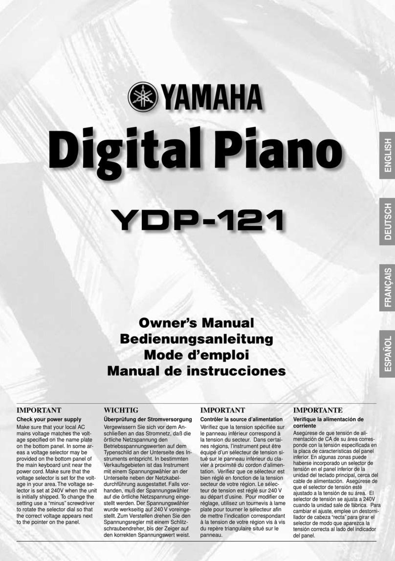 Yamaha YDP-121 User manual
