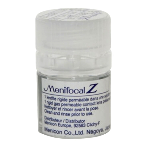 Menicon EX Instructions for use