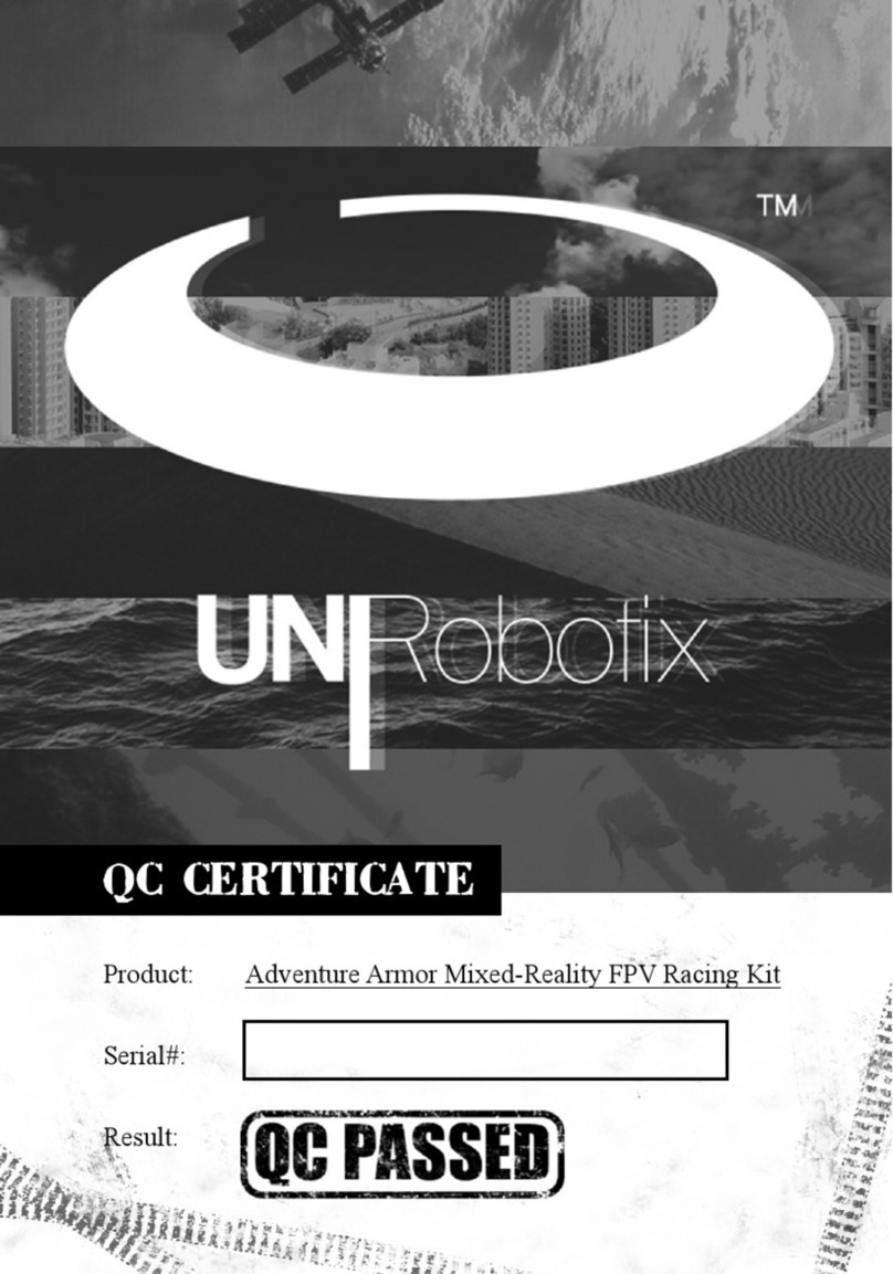 UniRobotix Adventure Armor Mixed-Reality FPV Racing Kit manual