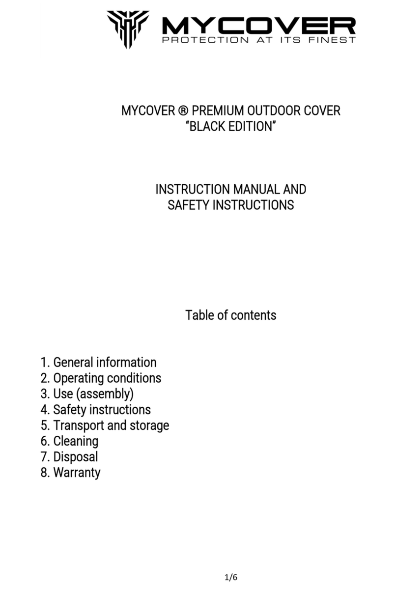 MYCOVER BLACK EDITION Instruction manual and safety instructions MYCOVER BLACK EDITION Instruction manual and safety instructions