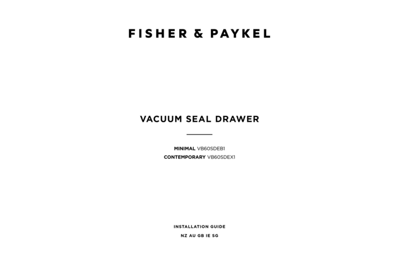 Fisher & Paykel MINIMAL VB60SDEB1 User manual