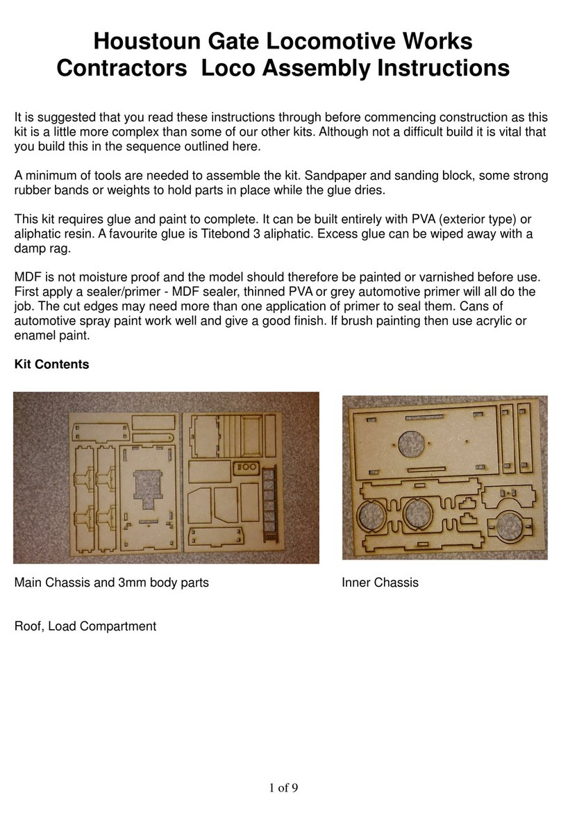 Houstoun Gate Locomotive Works Contractors Loco Assembly instructions