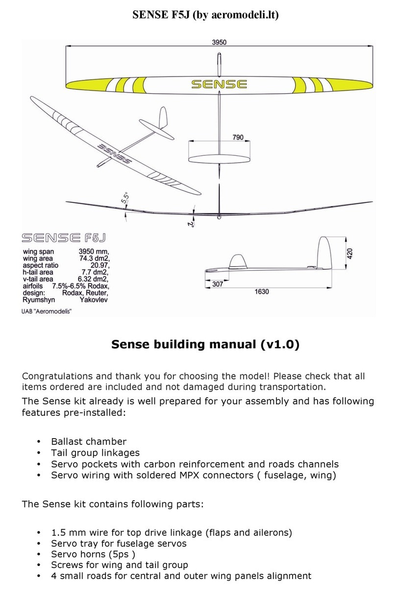 AEROMODELIS SENSE F5J manual