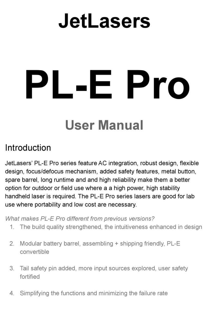 JetLasers PL-E Pro Series user manual