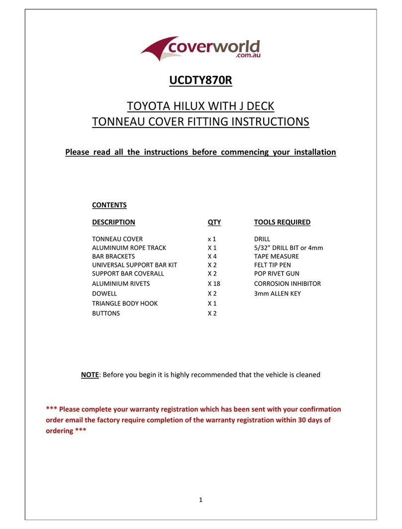 COVERWORLD UCDTY870R User manual