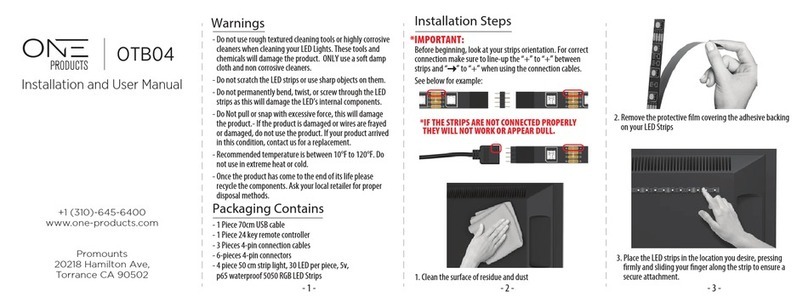 One products OTB04 Installation and user manual