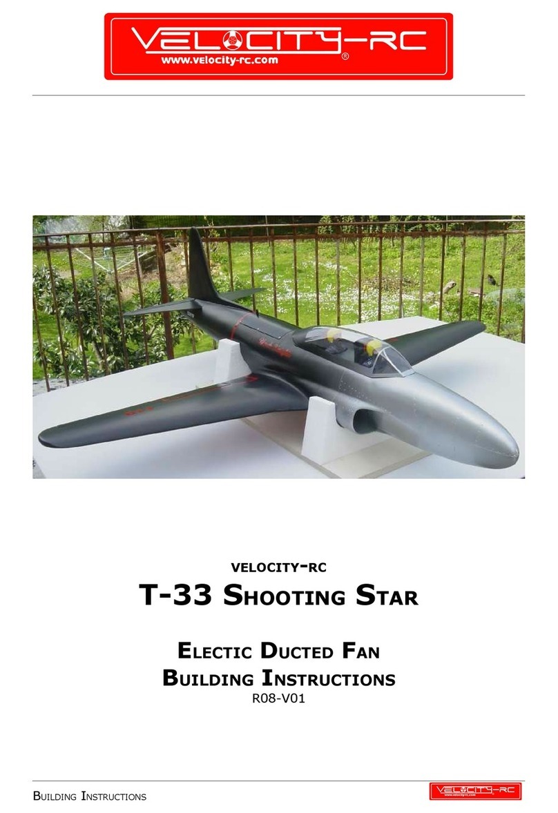 VELOCITY-RC T-33A Shooting Star Building instructions