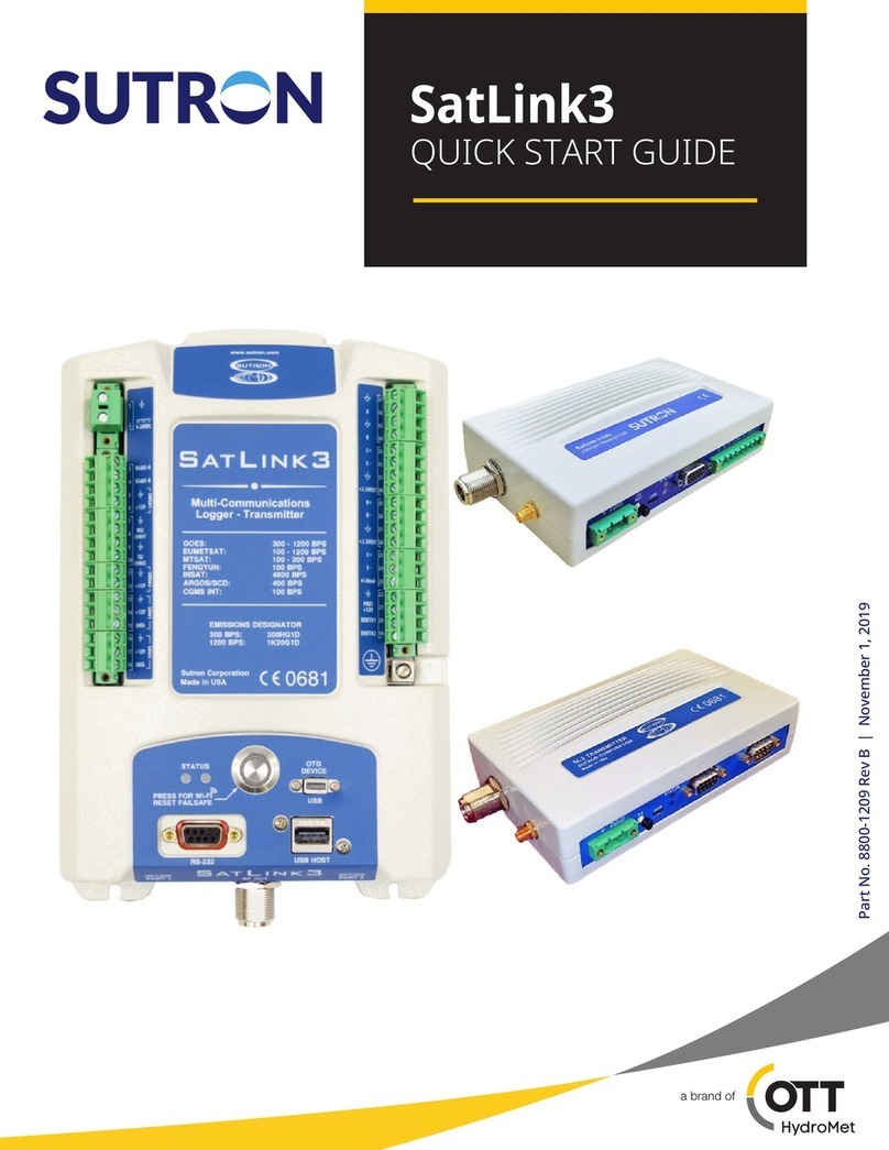OTT HydroMet SUTRON SatLink3 quick start guide