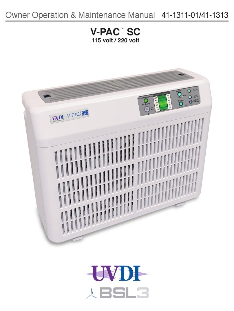 UVDI V-PAC SC Owner's operation & maintenance manual UVDI V-PAC SC Owner's operation & maintenance manual