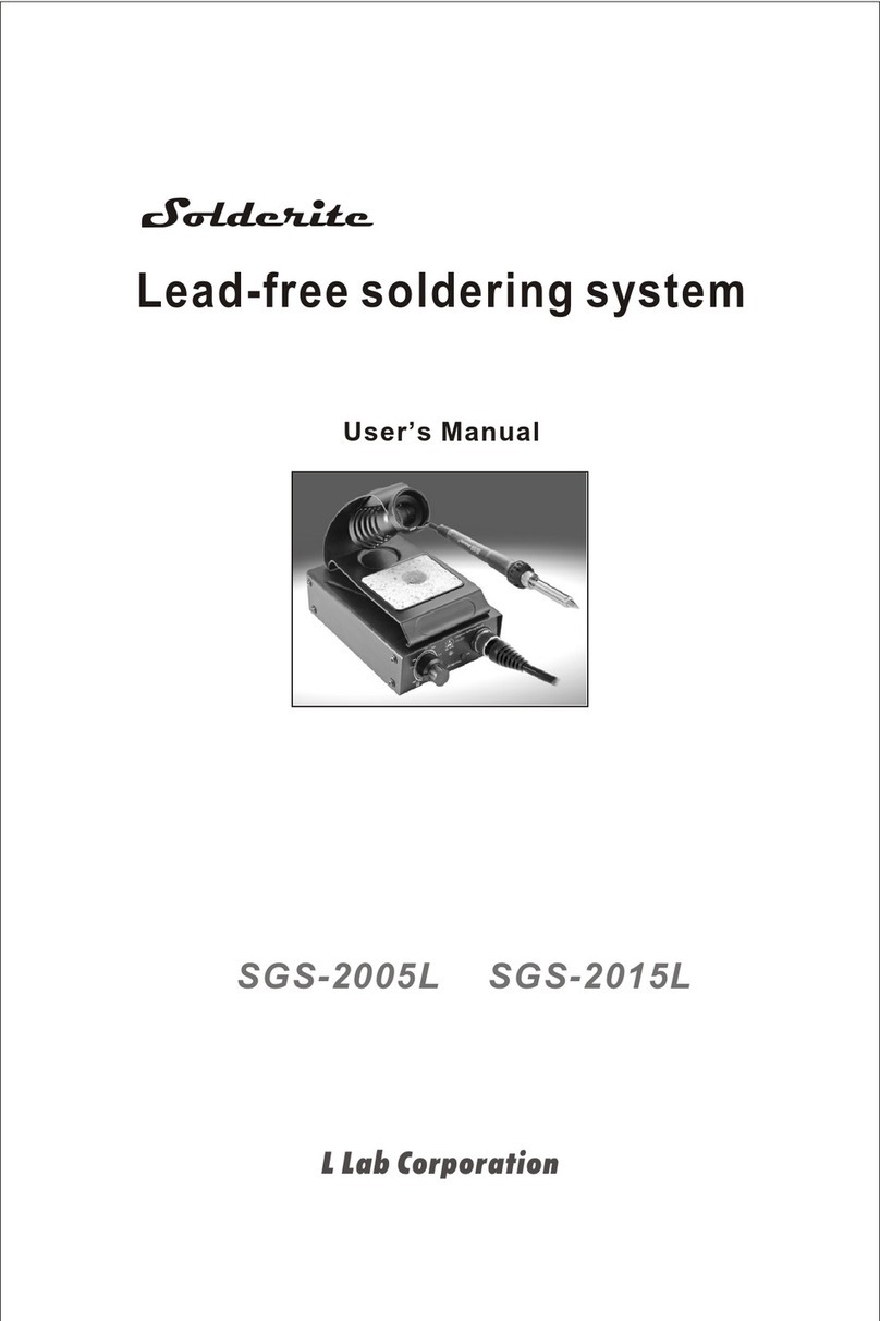 L Lab Solderite SGS-2005L user manual