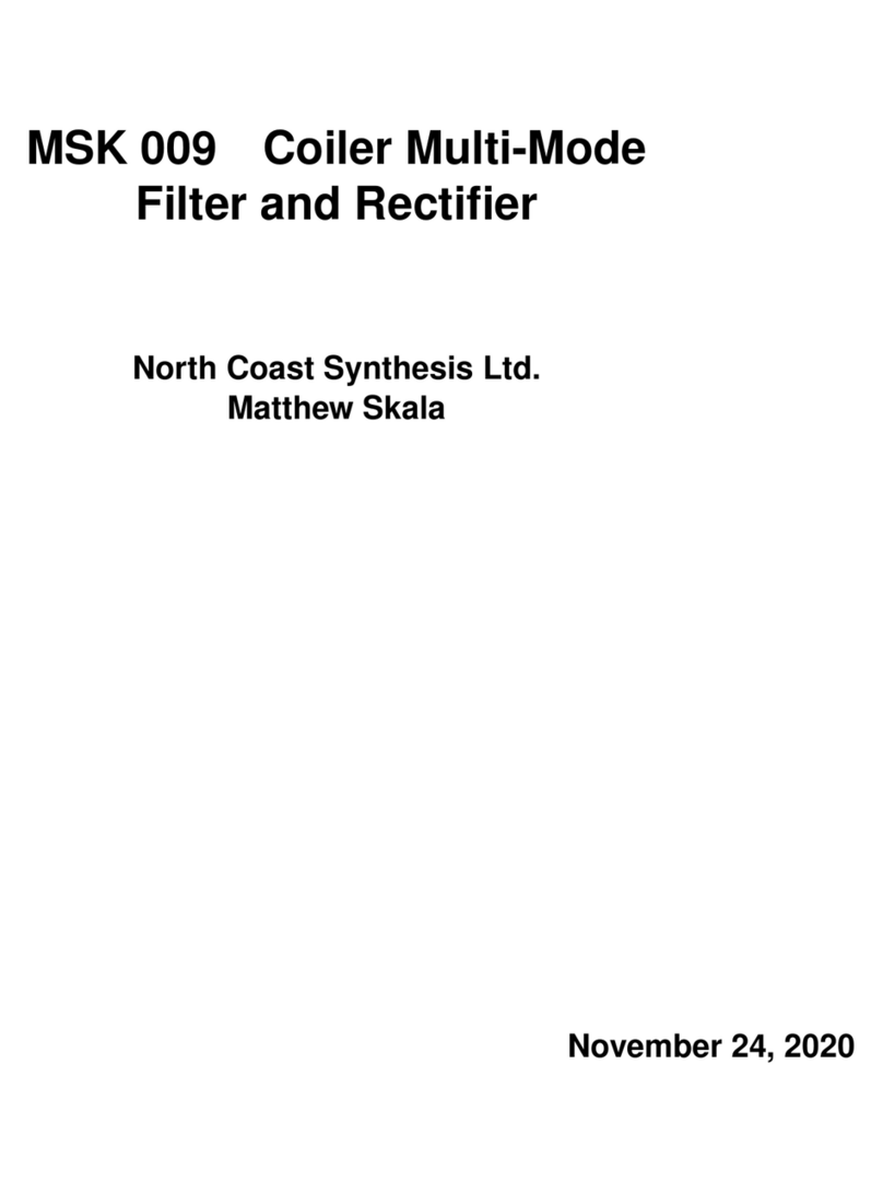 North Coast Synthesis MSK 009 manual