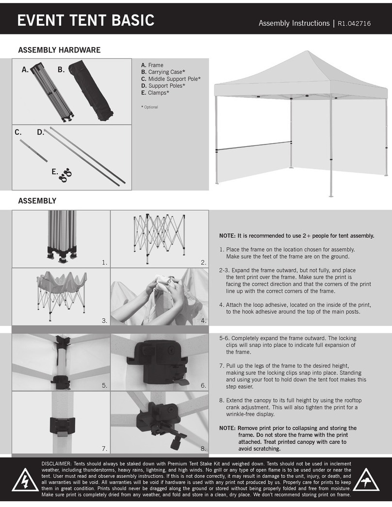 TEX VISIONS EVENT TENT BASIC Assembly instructions
