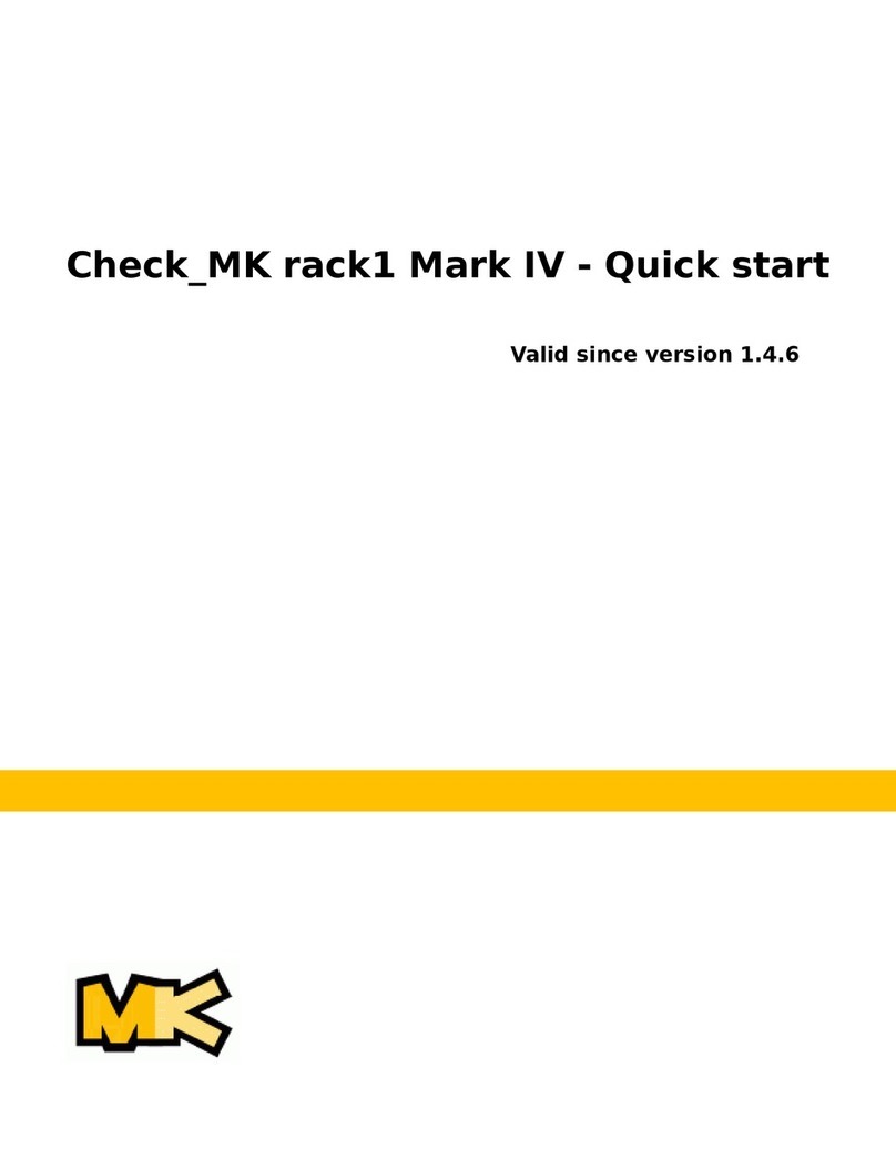 CheckMK rack1 Mark IV User manual