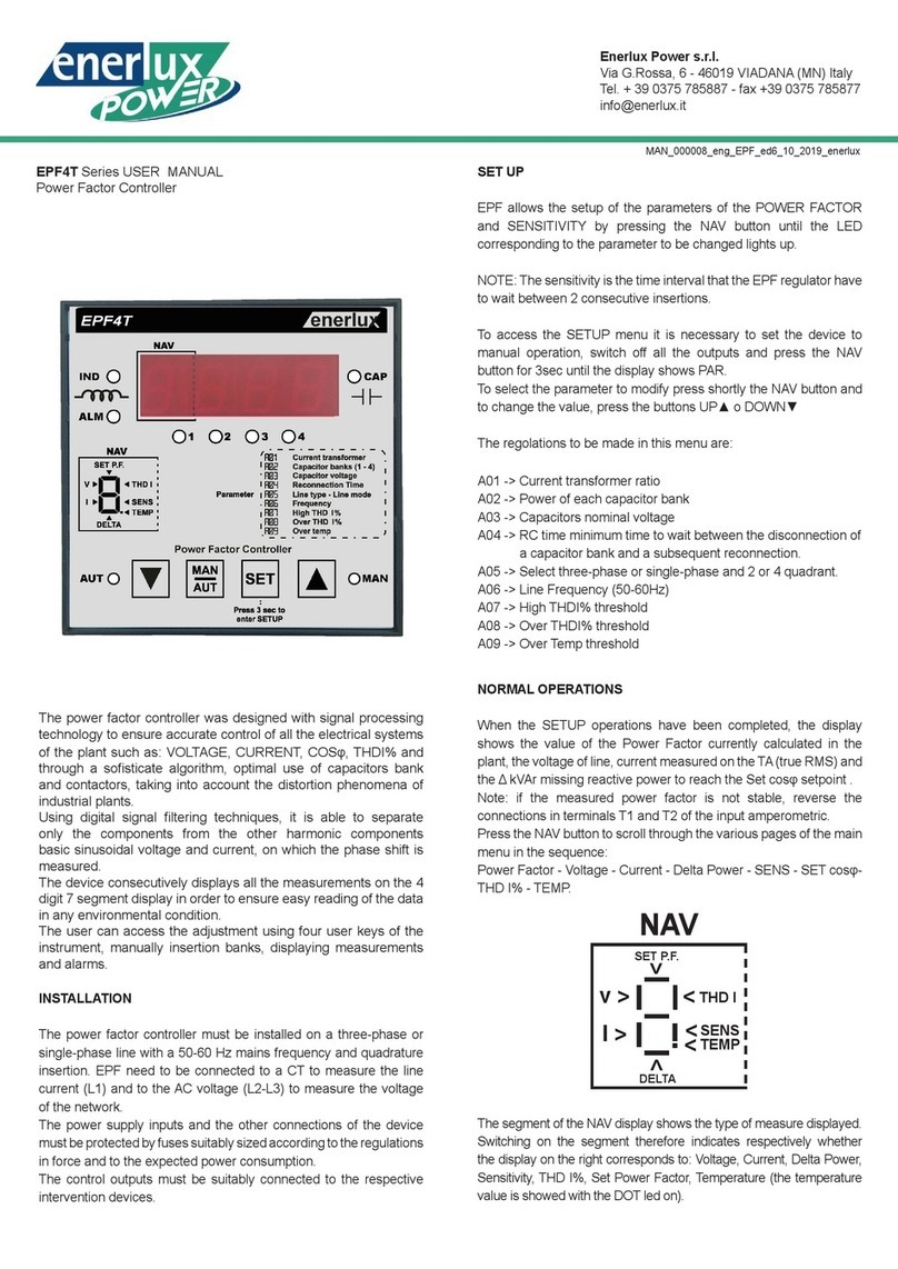 Enerlux Power EPF4T Series user manual