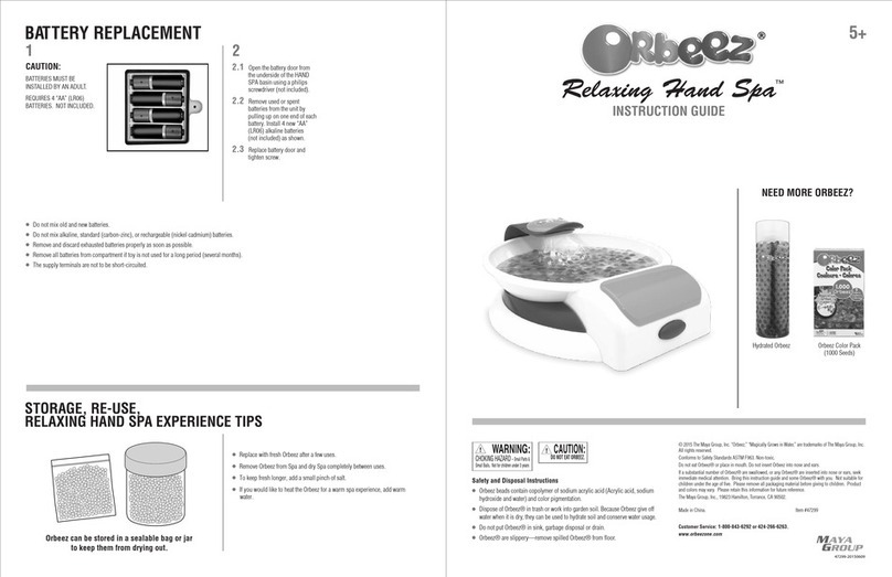 Maya Group Orbeez Relaxing Hand Spa Manual