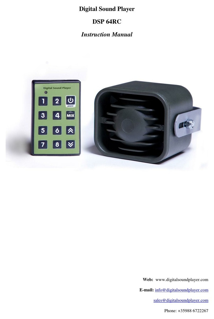 Digital Sound Player DSP 64RC instruction manual