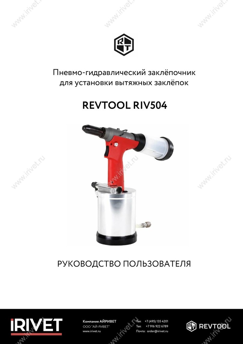 IRIVET REVTOOL RIV504 user manual