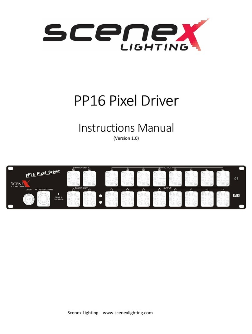 Scenex Lightinng PP16 instruction manual