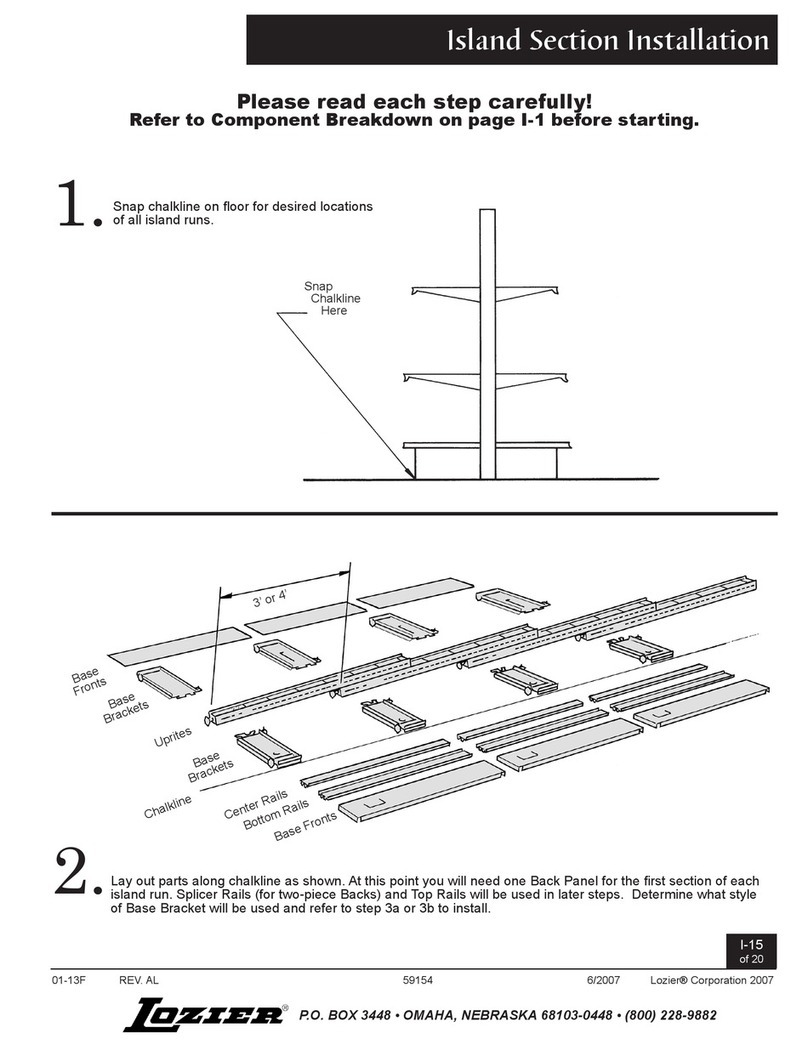 LOZIER Island Section Installation