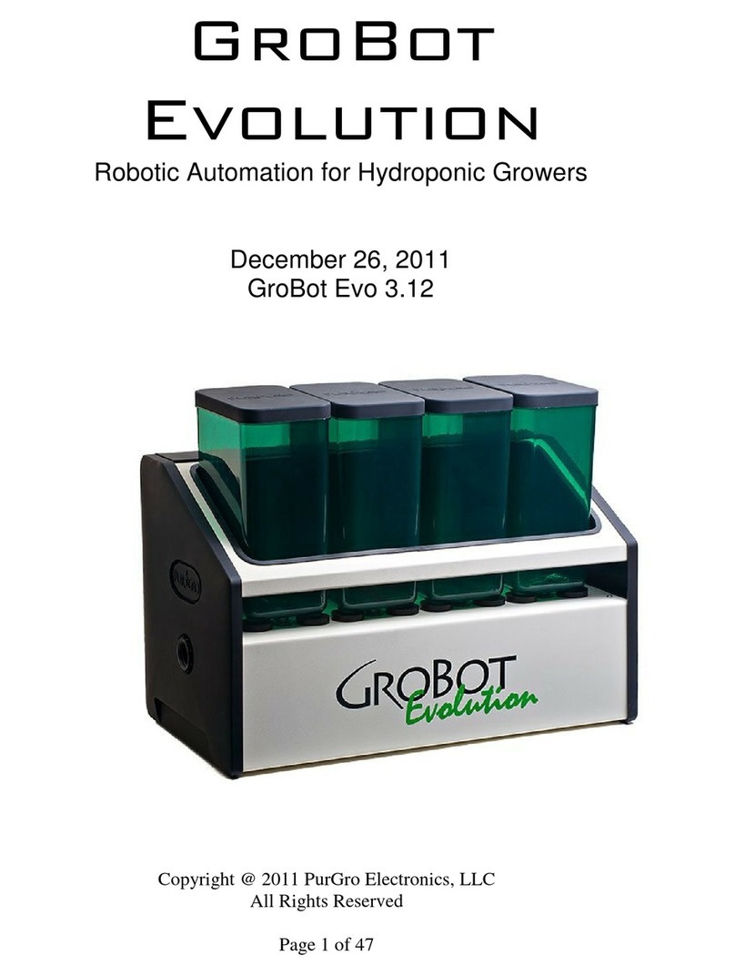 PurGro Electronics GroBot Evo 3.12 manual