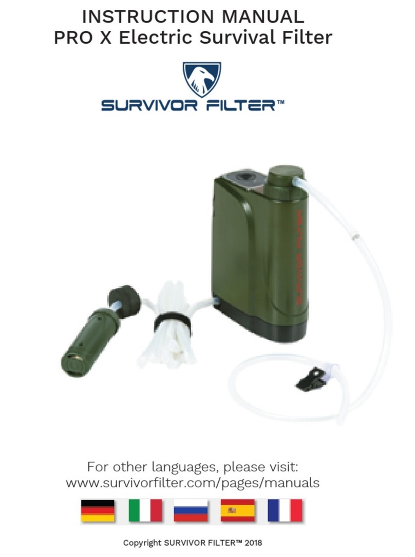 Survivor Filter PRO X instruction manual