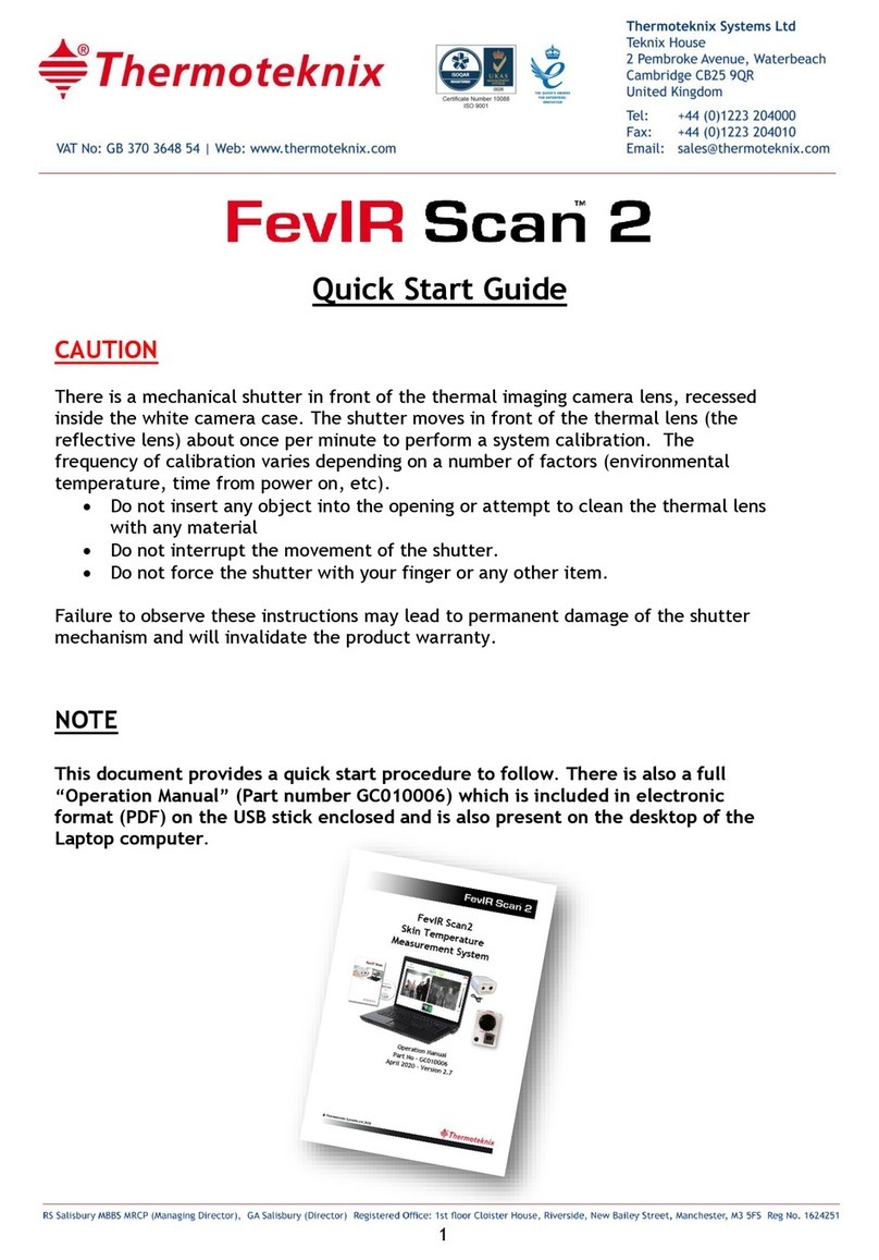 Thermoteknix FevIR Scan 2 quick start guide
