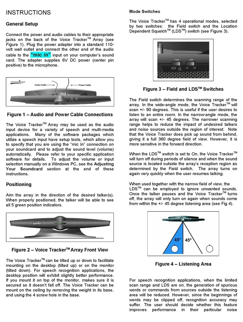 Acoustic Magic Voice Tracker I instructions