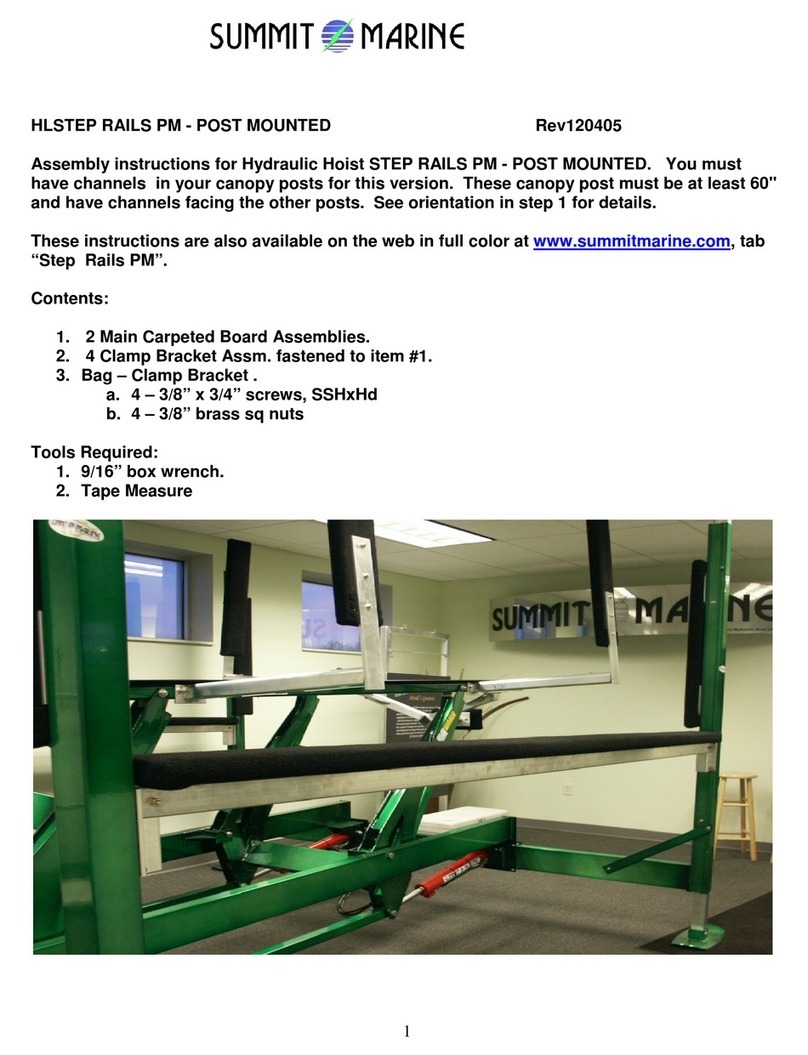 Summit Marine HLSTEP RAILS PM Assembly instructions