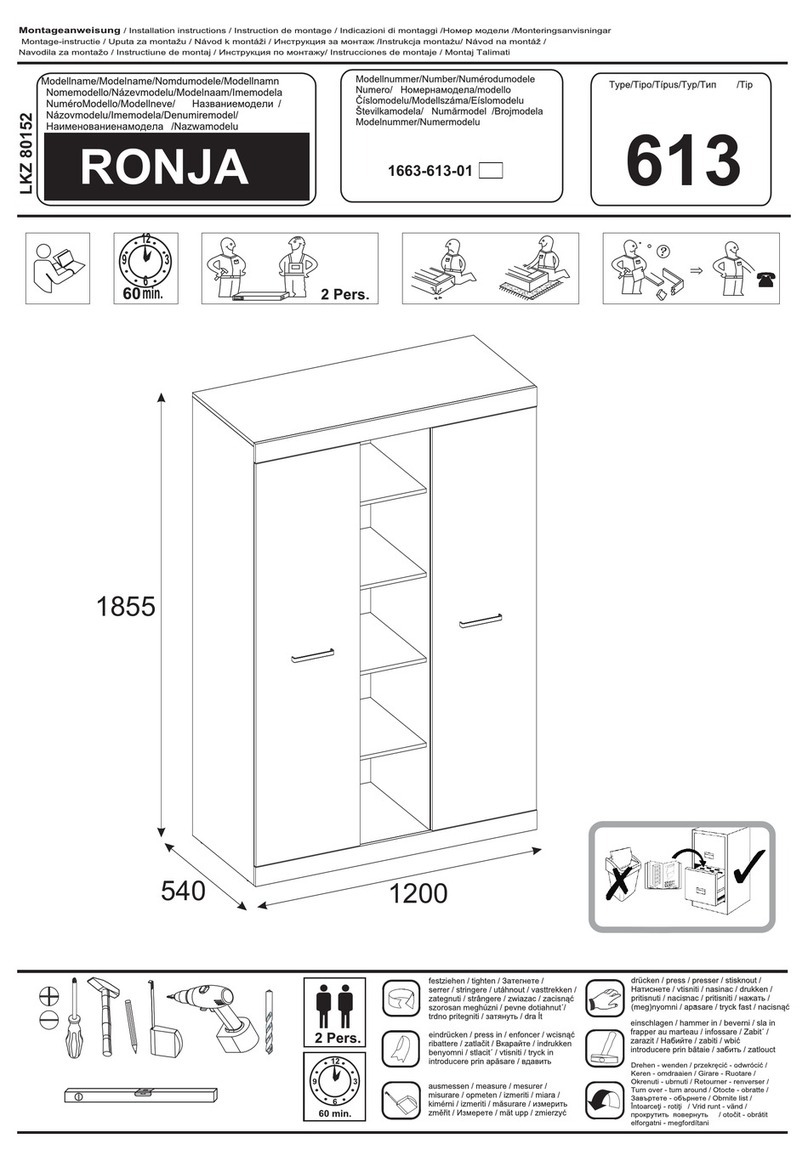 Ronja 613 installation instructions